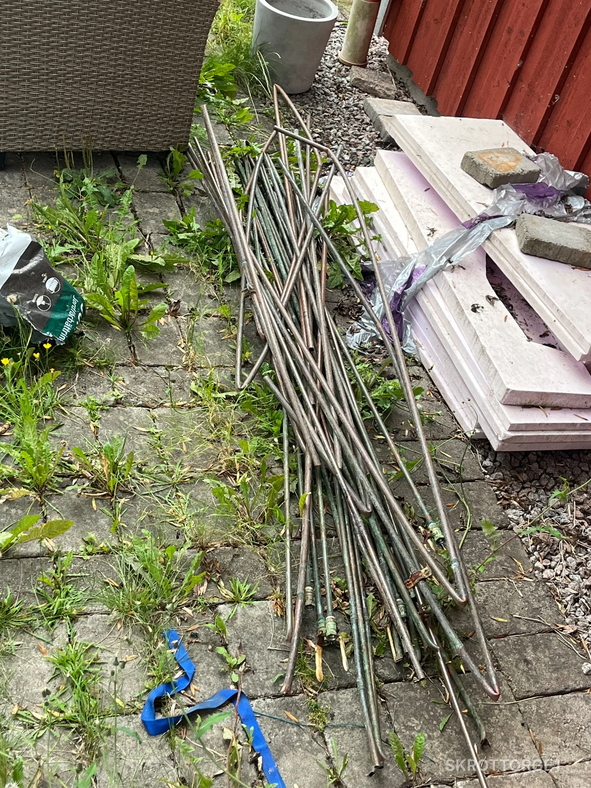 Parti med kopparrör