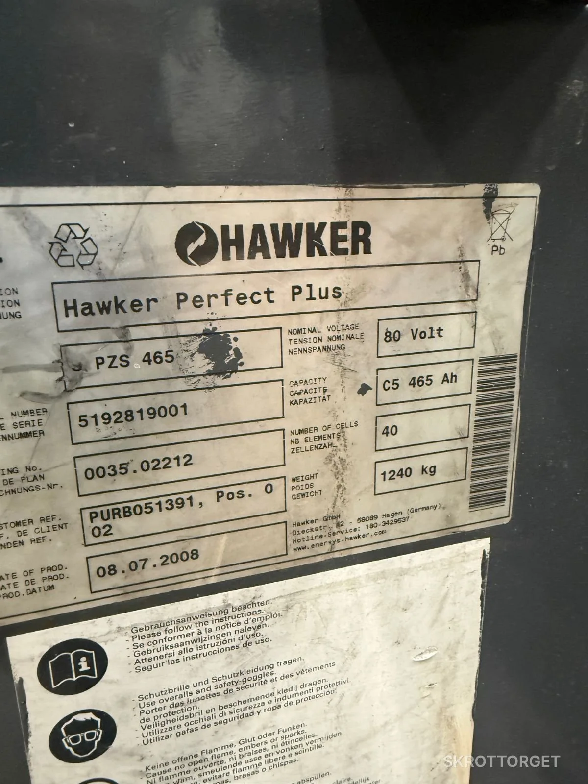 Hawker Truckbatteri